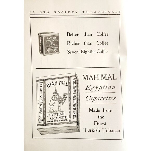 1907 The Financier Harvard Pi Eta Theatrical Play Program Book PB Musical DWS12C - Picture 3 of 9